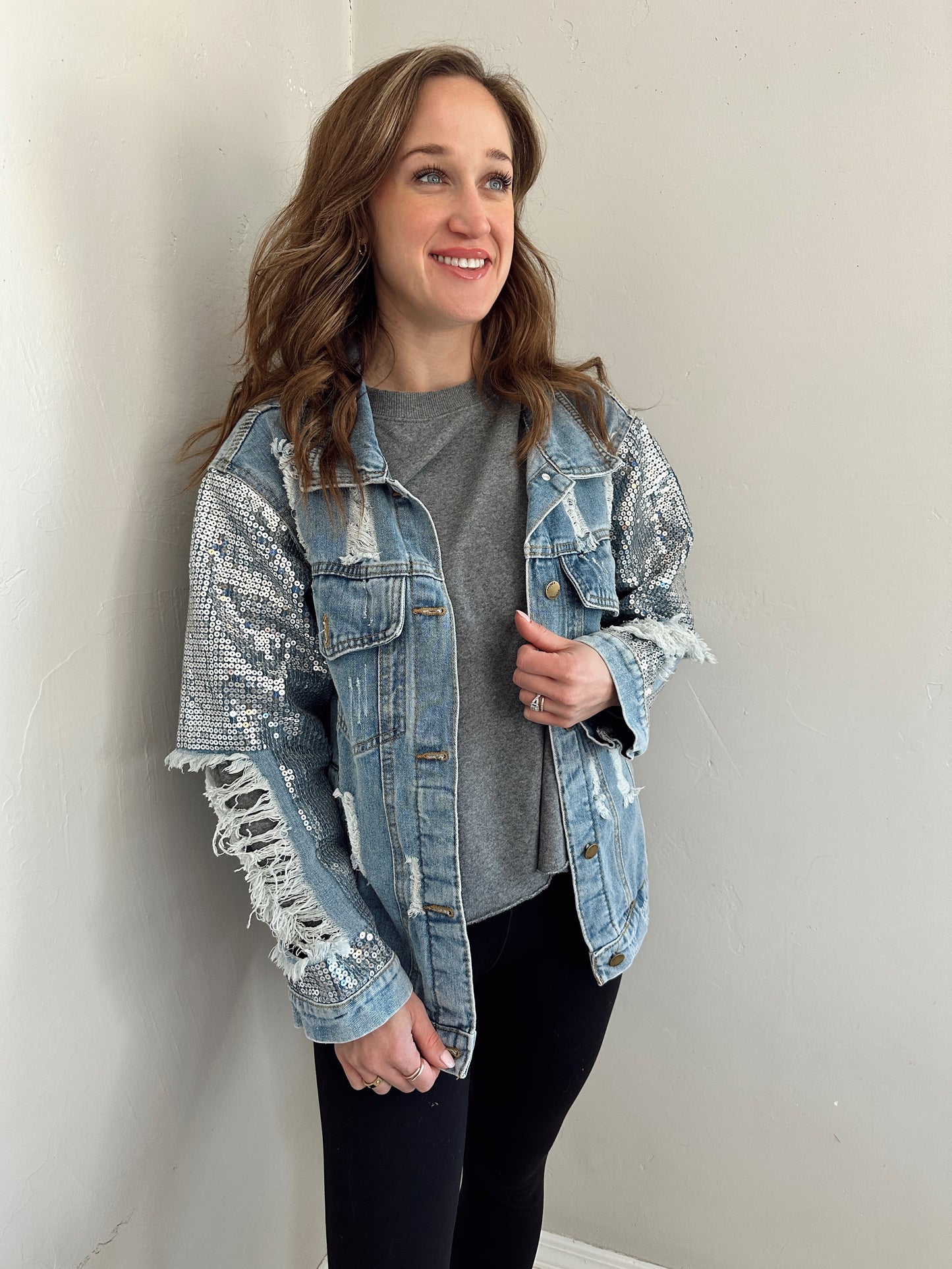 DANCE MOM DENIM BLING JACKET
