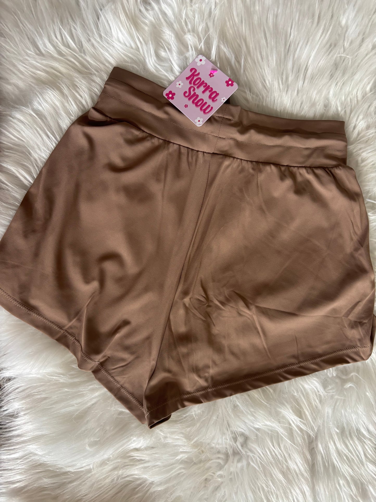 BROWN ATHLETIC SHORTS