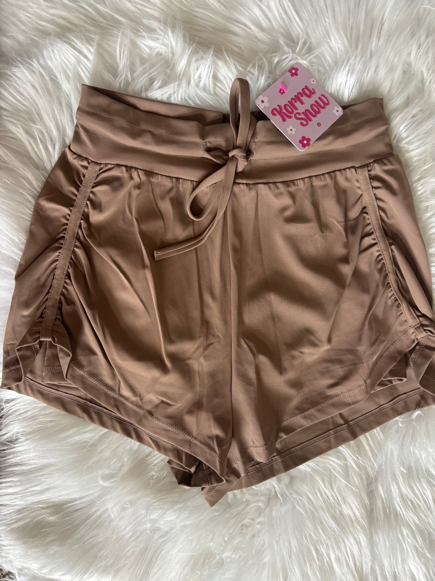 BROWN ATHLETIC SHORTS