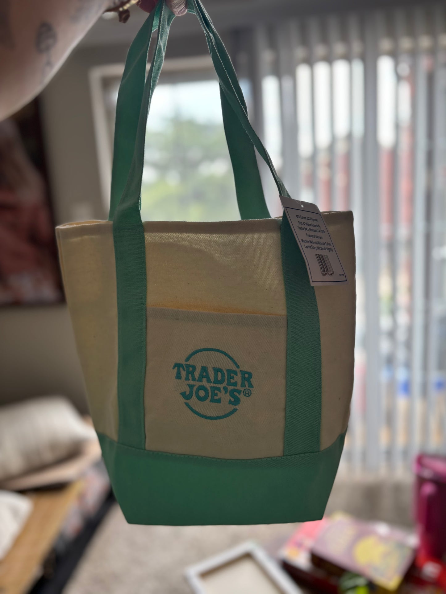 TRADER JOES MINI CANVAS TOTE