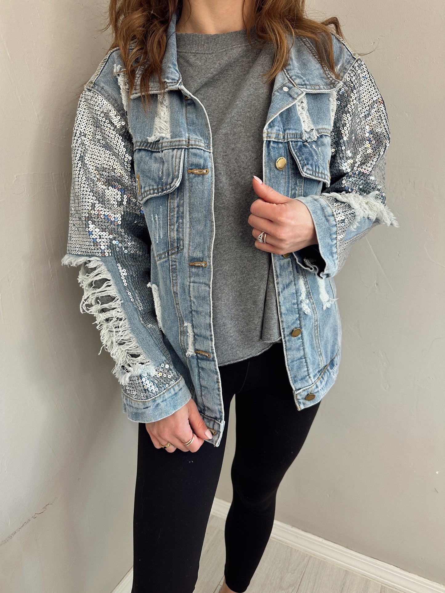 DANCE MOM DENIM BLING JACKET