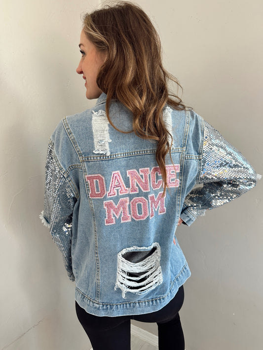 DANCE MOM DENIM BLING JACKET