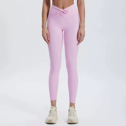 DRAWSTRING LEGGINGS LIGHT PINK