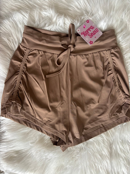 BROWN ATHLETIC SHORTS