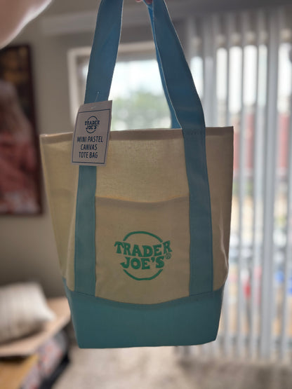 TRADER JOES MINI CANVAS TOTE