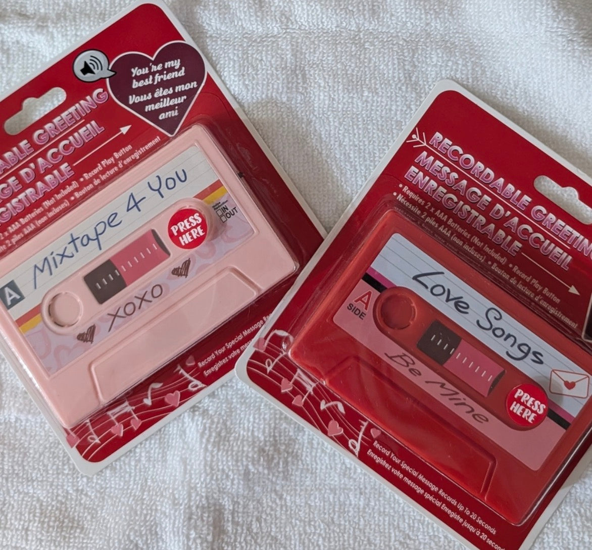 RECORDABLE VALENTINE CASSETTE TAPE