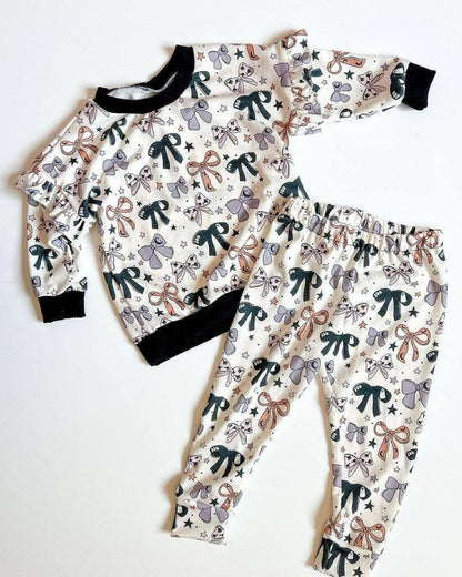 YOUTH & ADULT HALLOWEEN BOW PAJAMAS